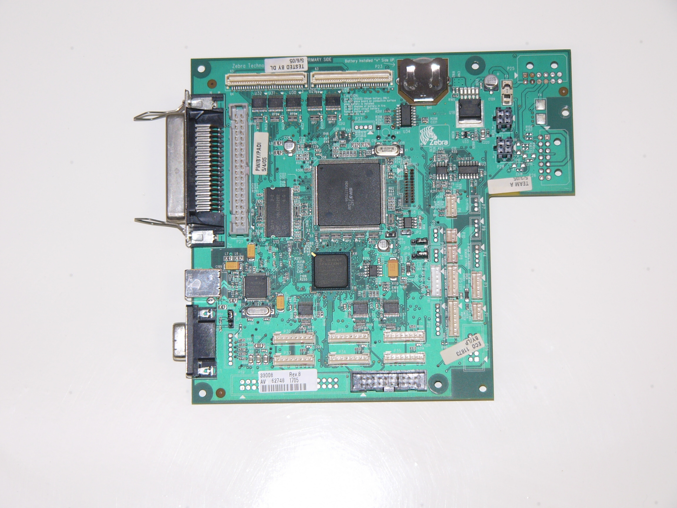 33008 -  - 33008, Zebra 140XiIII Plus, 170XiIII Plus, 220XiIII Plus, Main Logic Board 4MB